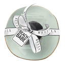  Beach Babe Sage Green Ceramic Tray with Makeup Sponge Gift Set | Cosmetic Giftable Beauty Tools Set