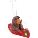  Bear in Canoe Critter Ornament Decor | Nature Love Home Accent