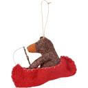  Bear in Canoe Critter Ornament Decor | Nature Love Home Accent