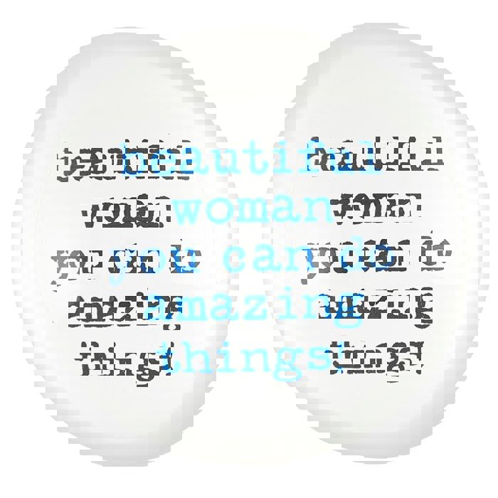 Beautiful Woman You Can Do Amazing Things Glass Dome Paperweight | In a Gift Box