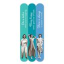  Being Happy Emery Boards Set of 3 Vintage-Inspired Nail Files SME21 | Positive Manicure Gift in Vinyl Case