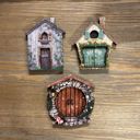  Believe Mini Fairy Door | 4" Tall Faux Faerie Elf Door Outdoor Garden Decor