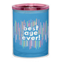  Best Age Ever Birthday Double-Wall Short Tumbler in Blue  | Insulated Acrylic Travel Tumbler with Lid