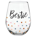  Bestie Stemless Wine Glass | Drinkware Friendship Gift | 20oz