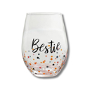  Bestie Stemless Wine Glass | Drinkware Friendship Gift | 20oz