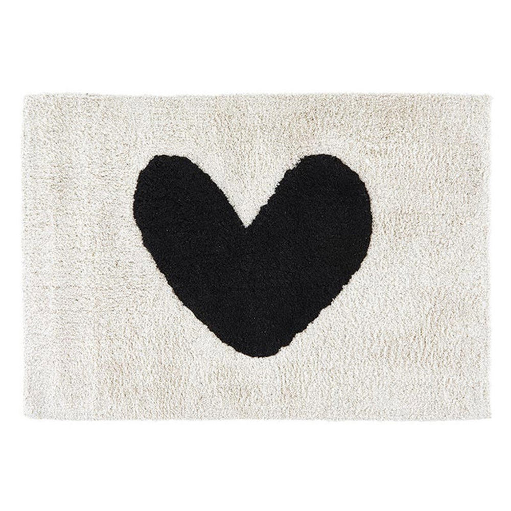 Big Heart Bath Mat | Soft Bathroom Rug | 20" x 30"