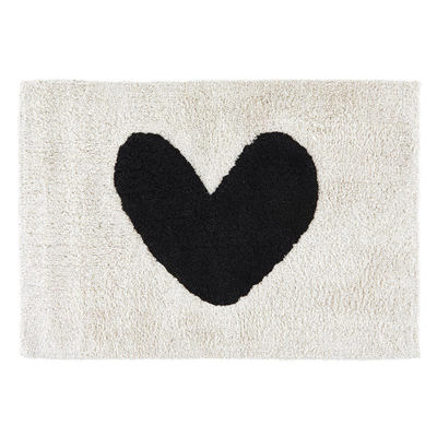 Big Heart Bath Mat | Soft Bathroom Rug | 20" x 30"