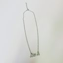  Bitch Script Nameplate Necklace in Silver