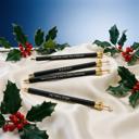  Black Holiday Crown Pen Set of 12 | Giftable Quote Pens | Novelty Office Desk Supplies