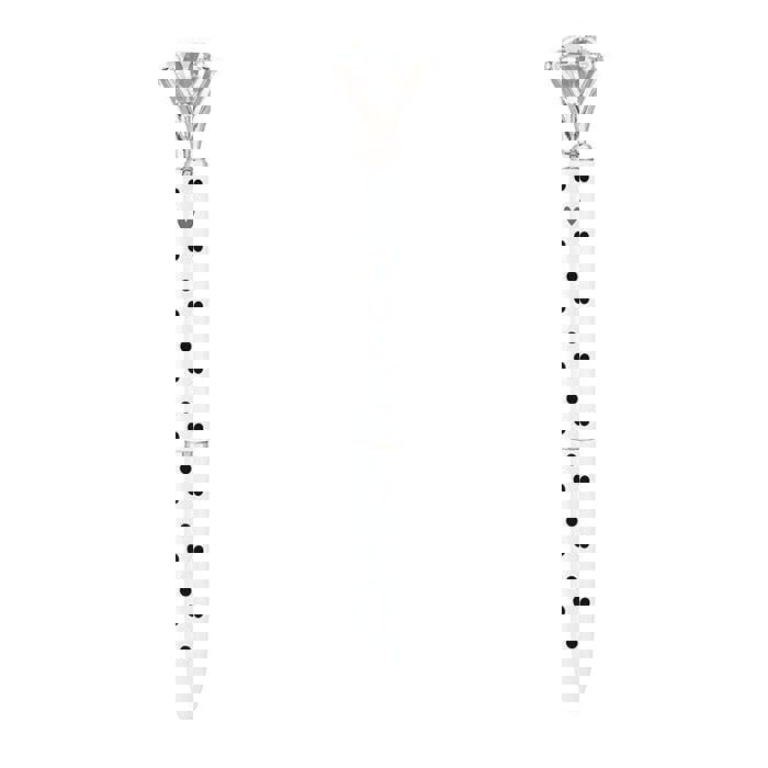 Black and White Dots Heart Gem Pen | Giftable Single Pen | Novelty Office Desk Supplies
