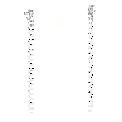 Black and White Dots Heart Gem Pen | Giftable Single Pen | Novelty Office Desk Supplies