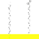  Black and White Dots Heart Gem Pen | Giftable Single Pen | Novelty Office Desk Supplies