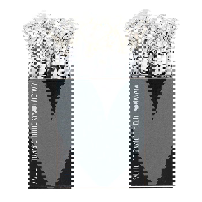 Black and White Dots Heart Gem Pen | Giftable Single Pen | Novelty Office Desk Supplies