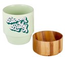  Bloom Baby Petite Ceramic Mug with Bamboo Base