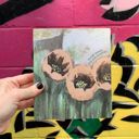  Bloom Where You Are Planted Inspo Block Sign | Floral Designs Wooden Desk Wall Decor | 6" x 7"