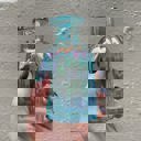  Blue Iridescent Glass Mini Bud Vase