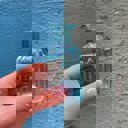  Blue Iridescent Glass Mini Bud Vase