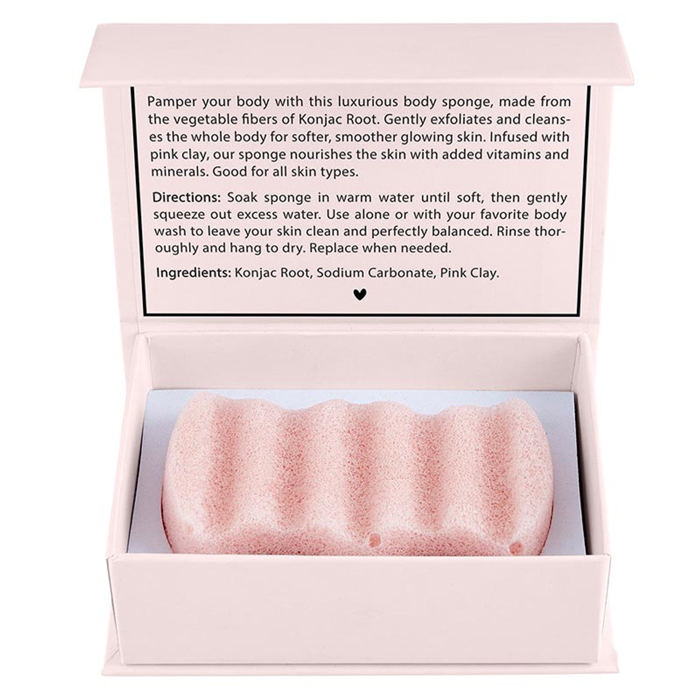 Konjac Body and Makeup Sponges in Gift Packaging - Spa Stocking Stuffer for Her