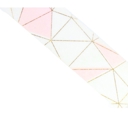  Blush Pink and Metallic Gold Geometric Washi Tape | Gift Wrapping and Craft Tape
