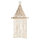  Bohemian Style Triangle Decor | Macrame Decorative Wall Hanging | 25" x 13.75"