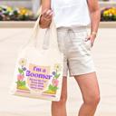  I'm a Boomer But Not the Fox News Kind Slouchy Canvas Tote in Natural