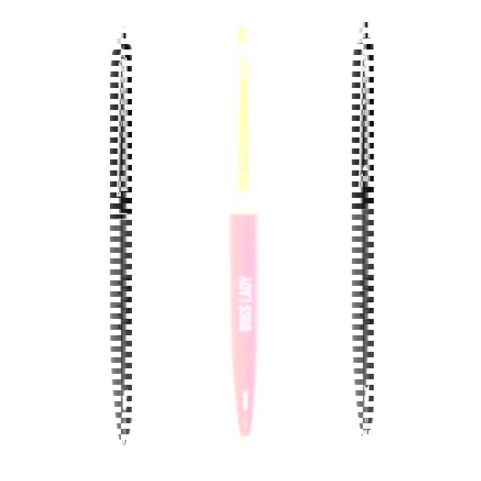 Boss Lady Two-Tone Refillable Pen in Cherry Red and Black