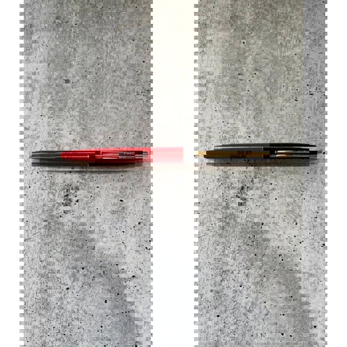 Boss Lady Two-Tone Refillable Pen in Cherry Red and Black