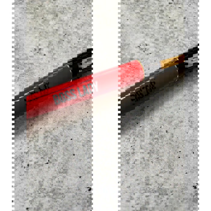 Boss Lady Two-Tone Refillable Pen in Cherry Red and Black