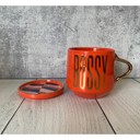  Bossy Mug & Coaster Lid in Red and Gold