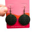  Brass Boho Chic Round Drop Earrings