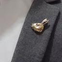  Brass Tone Rabbit Stick Pin Brooch