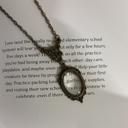  Bronze Magnifying Glass Pendant Necklace