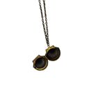  Bronze Seashell Locket Pendant Necklace | Vintage Ocean-Inspired Charm
