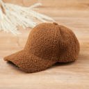 Brown Fleece Ball Cap Gift for Him Fleece Winter Ball Caps and Scarves for Men or Unisex