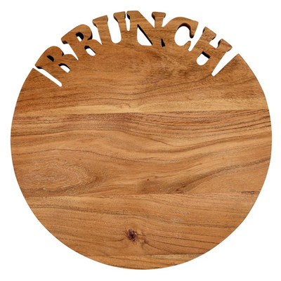 Brunch Cutting Board | Acacia Chopping Board Serving Tray | 14''
