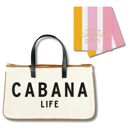  Cabana Life Tote Bag and Cabana Boy Tea Towel Bundle