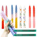  Taper Candles Set of 2 - Ombre, Pastel, Rainbow, Spiral, Holiday - 9" Candle Sets
