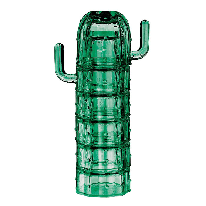 Cactus Glass Set of 6 | Stackable Cocktail Glass Giftable Drinkware Set