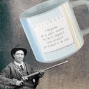  Calamity Jane "If a Girl Wants To Be A Legend" Gift Coffee Mug | Stoneware Tea Coffee Cup | 14oz