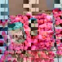 Bloom Baby Candle + Sips Gift Box with Compostable Pink Heart Packing Peanuts