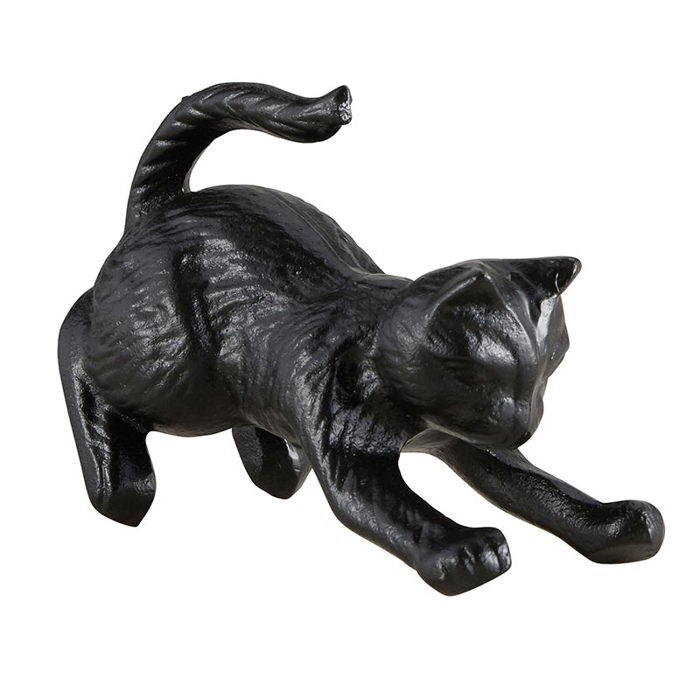 Cat Door Stopper | Made of Virtually Indestructible Cast Iron | Home Office Decor