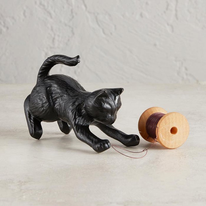 Cat Door Stopper | Made of Virtually Indestructible Cast Iron | Home Office Decor