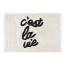  C'est la Vie Bath Mat | Soft Bathroom Rug | 20" x 30"