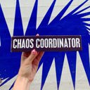  Chaos Coordinator / Director Of Sarcasm Reversible Wooden Desk Plate