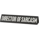  Chaos Coordinator / Director Of Sarcasm Reversible Wooden Desk Plate