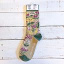  Chaos Coordinator Funny Socks in Green and Floral | Novelty Crew Socks | Gift for Her