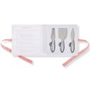  Cheese Knife Gift Set in Book Style Packaging | 3 Piece Gourmet Cheese Knives Set In Gift Box | Housewarming Gift