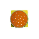  Cheeseburger Silicone Drink Coasters Set of 8 | Funny Food Coasters Drink Mats
