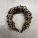  Cheetah Crinkly Chiffon Headband | Poly Satin Animal Print Headpiece Hair Accessory