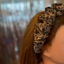  Cheetah Crinkly Chiffon Headband | Poly Satin Animal Print Headpiece Hair Accessory